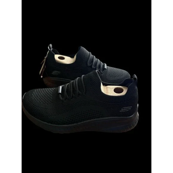 Skechers Work Emma Knit Slip Resistant Shoes Womens 7 Black Memory Foam 108284 - Picture 7 of 14